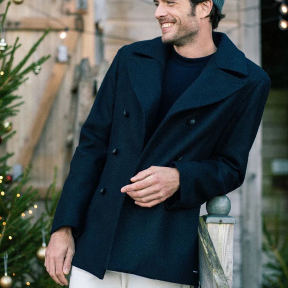 Saint James Galion pea coat, size medium fits large